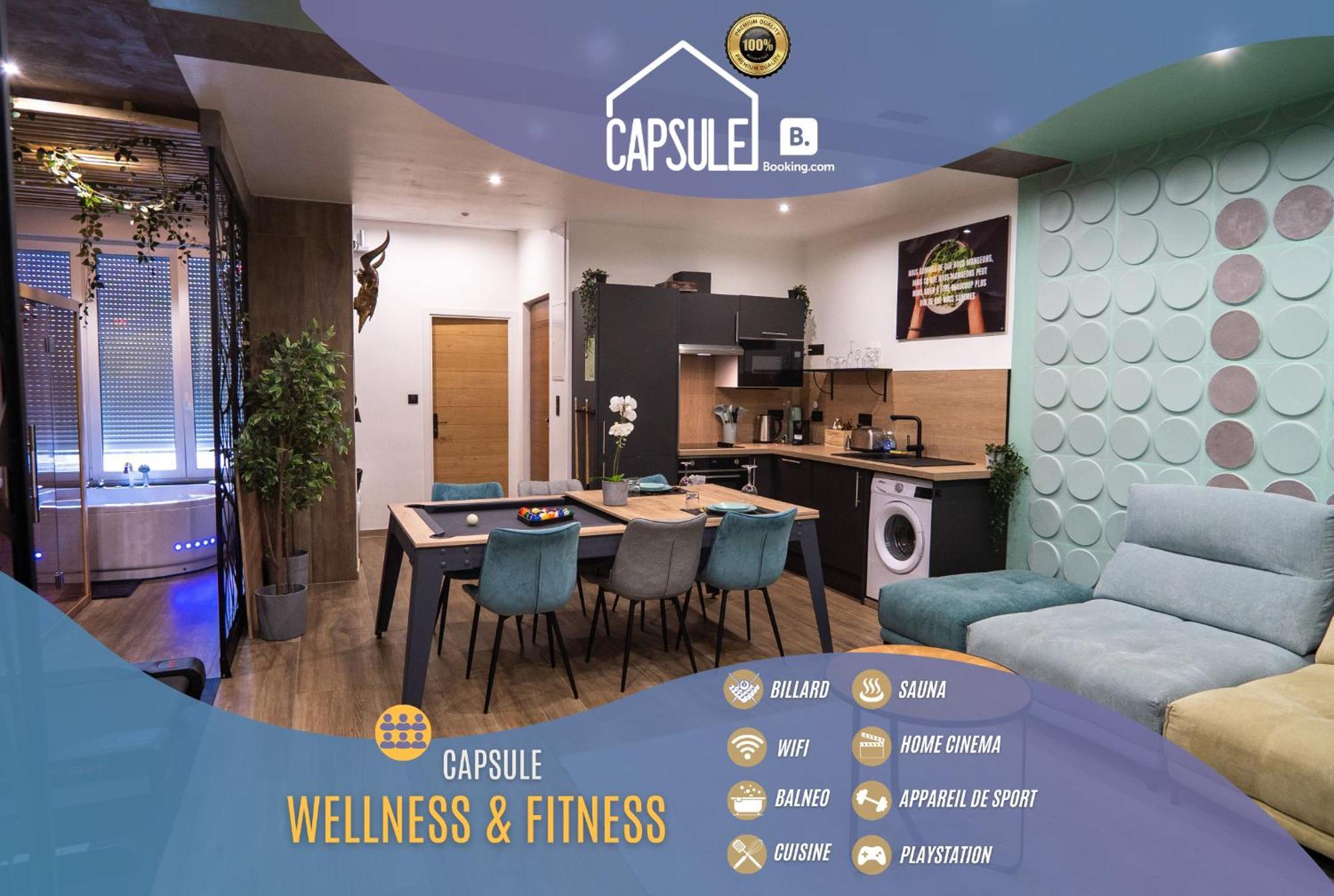 Capsule Fitness - sauna - balneo - machine de sport privatif - PS5 - 2 chambres Valenciennes Exterior foto